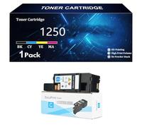 SIWANYS 1250 Cartouches de Toner Compatibles pour Dell 1250, 1350cnw, 1250c, 1355cn, 1355cnw, C1760nw, C1765nf et C1765nfw Imprimantes ,Cyan-1 Pack