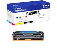 SIWANYS Cartouche de Toner Haute capacité Compatible avec HP CB540A avec Puce pour imprimante HP CM1312nfi CP1215 CP1515n CP1518ni CM1312. Couleurs Vives.,C