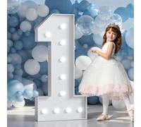 SIWANYS Grand numéro lumineux de 0,7 m/1 m/1,2 m pour décoration de maison, fête d'anniversaire, bar, mariage, festival