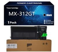 SIWANYS MX-312GT Cartouche de Toner Compatible pour Sharp MX-M260 MX-M260N MX-M264N MX-310 MX-310N MX-M314N MX-M354N AR-5726 AR-5731 Imprimantes avec Puce,Black-1 Pack