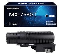 SIWANYS MX-753GT Cartouche de Toner Compatible pour Sharp MX-753GT MX 753GT pour Sharp MX-753GT MX-M623N MX-M623U MX-M753N MX-M753U Imprimantes avec Puce,Black-1 Pack