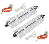Siwdoy Lot de 2 radiateurs de dégivrage WR51X10055 2 capteurs de température WR55X10025 et 2 thermostat de dégivrage WR50X10068 Compatible avec GE Hotpoint Remplace WR51X10030 AP3183311