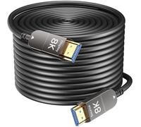 Siwket Câble Fibre Optique HDMI 8K 30m, Câble de Fibre Optique Ultra - Rapide HDMI 2.1 48gbps, Prise en Charge 8K@60Hz Et 4K@120Hz HD R Compatible avec Fire Roku Apple HDTV, Moniteur, Projecteur