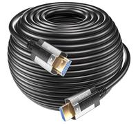 Siwket Câble HDMI à fibre optique 8K 15m, HDMI 2.1 48 Gbps Ultra High Speed 8K @ 60 Hz 4K @ 120 Hz Dynamic HDR eARC Dolby HDCP 2.2&2.3 pour HDTV/projecteur/home cinéma/TV