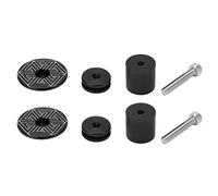 SIWOTED 1 paire/ensemble embout de guidon de poignée en alliage d'aluminium bouchons d'extrémité de guidon de vélo pour le cyclisme (Tourbillon - noir)