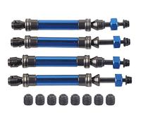 SIWOTED 4 pièces CVD arbre d'entraînement avant arrière axe de Transmission en métal pour voiture Slash 4X4 1/10 RC (Bleue)