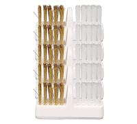 SIWOTED 5 pièces foret à ongles nettoyant taille Portable poils colorés en cuivre blanc métal plastique accessoires de nettoyage de foret à ongles