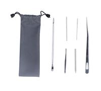 SIWOTED 6 pièces ensemble de couture paracorde aiguilles de laçage en acier inoxydable outil de lissage pour bricolage travail paracorde tissage du cuir