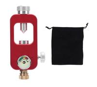 SIWOTED Adaptateur de Recharge de réservoir de plongée 40Mpa 8mm Adaptateur de Recharge de réservoir de plongée en Aluminium Équipement de plongée avec manomètre MPA pour Cylindre (Rouge)