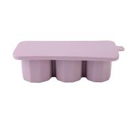 SIWOTED Bac à Glaçons pour Gobelet Moule à Glace Creux en Silicone Facile à Libérer avec Couvercle pour Congélateur Boisson Glacée Jus Whisky Cocktail (Violet lavande)