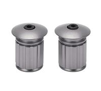 SIWOTED - bouchon de guidon de vélo, bloc de verrouillage d'extension de vélo, embout de guidon en aluminium (Grise)