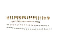 SIWOTED Butée de Liaison de Tige de poussée, réglage Rapide, connecteur de Tige de poussée RC avec vis, écrous, Joints pour modèle de Bateau, Avion, hélicoptère (1,0 mm)