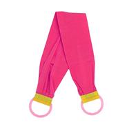 SIWOTED - de toilette exfoliant pour le bain, nettoyage efficace en profondeur, grande zone de Contact, serviette de gommage du dos (Rose)