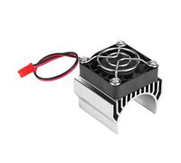 SIWOTED dissipateur de chaleur avec ventilateur de refroidissement pour voiture électrique RC à échelle 1/10 moteur 540/550/3650 (Argent)