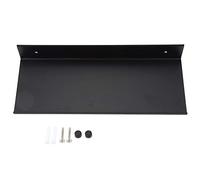 SIWOTED - étagère de Salle de Bains Noire, monocouche, Espace en Aluminium Mat, étagère (30 cm)