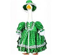 SIWUYUECOM Convient pour les vêtements d'oie de porche de 43,2 à 58,4 cm, parapluie, imperméable, lunettes, robe de princesse - Livraison de 7 à 15 jours (St. Patrick's Day Leafgrass)