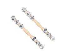 Six Bells Cymbales Orff Hand Bells | Tambourin portable à une rangée, poids léger, jouet musical éducatif préscolaire pour garçons et filles