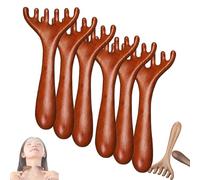Six-Claw Fishtail Massage Comb Manual Scalp Massager, Six-Claw Meridian Massage Comb, Premium Broad Tooth Comb for Stress Relief Portable Massager Tool for Men Women (#6)