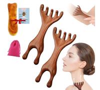 Six-Claw Meridian Massage Comb, Five Touch Therapy Comb, Gua Sha Comb for Men Women, Six Touch Therapy Comb Massager Tool for Scalp Eye Facial Neck Shoulder (2set-Five)