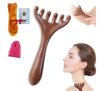 Six-Claw Meridian Massage Comb, Five Touch Therapy Comb, Gua Sha Comb for Men Women, Six Touch Therapy Comb Massager Tool for Scalp Eye Facial Neck Shoulder (Six-Claw)