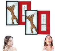 Six-Claw Meridian Massage Comb Manual Scalp Massager, Six Touch Therapy Comb Massager Tool for Scalp Eye Facial Neck Shoulder (#a 2pcs)