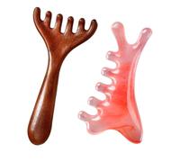 Six-Claw Meridian Massage Comb, Wooden Scalp Massage Tool for Relaxation