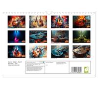 Six cordes, douze mois - Le calendrier de la guitare, Version française (Calendrier mural 2026 DIN A4 portrait), Calendrier CALVENDO mensuel