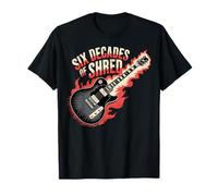 Six décennies d'incendie pour Le 60e Anniversaire de Shred Rock Guitar T-Shirt