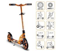 Six degrees trottinette aluminium 205 mm orange TU