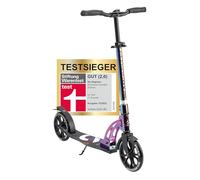 SIX DEGREES Trottinette en aluminium avec mécanisme de pliage et béquille 205 mm Hauteur réglable Certifié GS