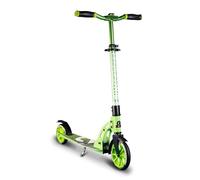 SIX DEGREES Trottinette junior en aluminium avec mécanisme de pliage et béquille - 180/145 mm - Réglable en hauteur - Certifié GS - Vert