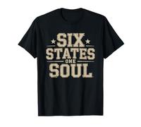 Six États Élevé en New England Identité du Nord Est T-Shirt