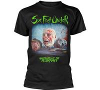 Six Feet Under - "Nightmares Of The Decomposed" T-Shirt für Herren/Damen Uni PH2108 (M) (Schwarz)