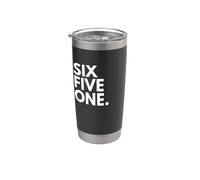 SIX FIVE ONE Code régional 651 St. Paul MN Minnesota États-Unis Gobelet isotherme en acier inoxydable double paroi