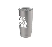 SIX FIVE ONE Code régional 651 St. Paul MN Minnesota États-Unis Gobelet isotherme en acier inoxydable double paroi