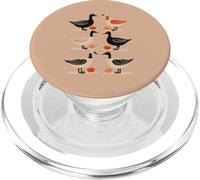 Six Geese A-Laying Mid-Century Retro Cut Out 4 PopSockets PopGrip pour MagSafe