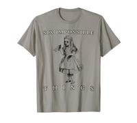 Six Impossible Things Vintage Alice au Pays des Merveilles Drink Me T-Shirt