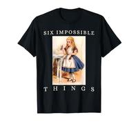 Six Impossible Things Vintage Alice au Pays des Merveilles T-Shirt