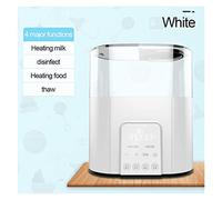 Six-in-One Milk Bottle Warmer Constant Temperature Automatic Defrosting and Baby Nursing Bottle Heater Quickly Warm Bottles of Breastmilk Or Formula (Color : 4 Pink Size : 1) (4 White 1)