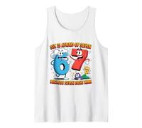 Six is Afraid of Seven Funny Math Humour Design for Kids Débardeur