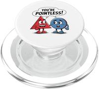Six is Afraid of Seven Funny Math Humour Design for Kids PopSockets PopGrip pour MagSafe