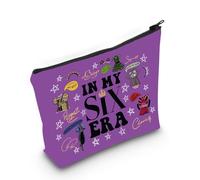 Six Musical Queens Trousse de maquillage Six The Musical Inspiré Cadeau Broadway Queen Lover dans My Six Era Sac à fermeture éclair pour fan de musique, Six Era-py2, MB IN MY