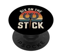 Six on The Stick Horseshoe Game Score Sports - PopSockets PopGrip Adhésif