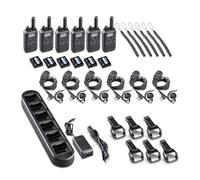 Six pack Midland BR180 Pack de 6 talkies sans licence pour optimiser les tâches