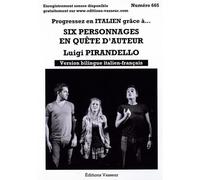 Six personnages en quête d'auteur - Luigi Pirandello - Vasseur - broché - Méthode de langue
