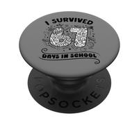 Six Sept a survécu à 67 Jours d'école Mème Drôle d'élève PopSockets PopGrip Adhésif