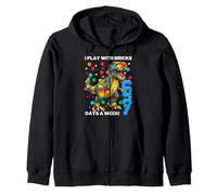Six Sept Je Joue avec des Briques 6 7 T-Rex Sweat à Capuche