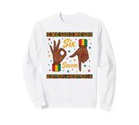 Six Sept Mains comptant Les Couleurs panafricaines Sweatshirt