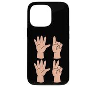 Six Sept Mains Doigt montrant drôle 6 7 Meme Coque pour iPhone 13 Pro