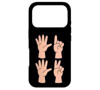 Six Sept Mains Doigt montrant drôle 6 7 Meme Coque pour iPhone 17 Pro